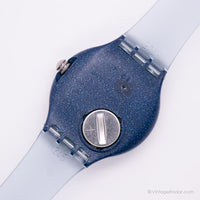 1993 Swatch SDN107 Silver Trace reloj | Esqueleto vintage Swatch Scuba