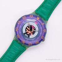 1993 Swatch SDG102 SDG103 Gotas de cereza reloj | Clásico Swatch Scuba