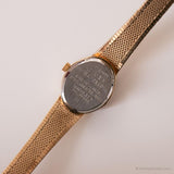 Quadrante nero vintage Timex Guarda | Elegante orologio da tono d'oro