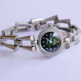Studio Green Dial orologio tono d'argento | Meccanico 17 Rubis Watch Vintage