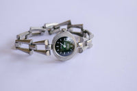 Studio Green Dial orologio tono d'argento | Meccanico 17 Rubis Watch Vintage