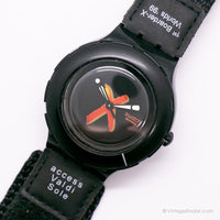 1999 Swatch SHB103 BOARDER-X Watch | Vintage Black Swatch Access
