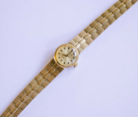 Dugena 17 Rubis Antichoc Frauen Uhr | Luxus-Gold-Ton-Armbanduhr