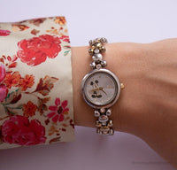 Very Thin Disney Mickey Mouse Two Tone Watch for Women
