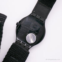 1999 Swatch Shb103 boarder-x reloj | Negro vintage Swatch Acceso