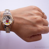 Dos tonos Mickey Mouse Disney Elegante reloj para ella