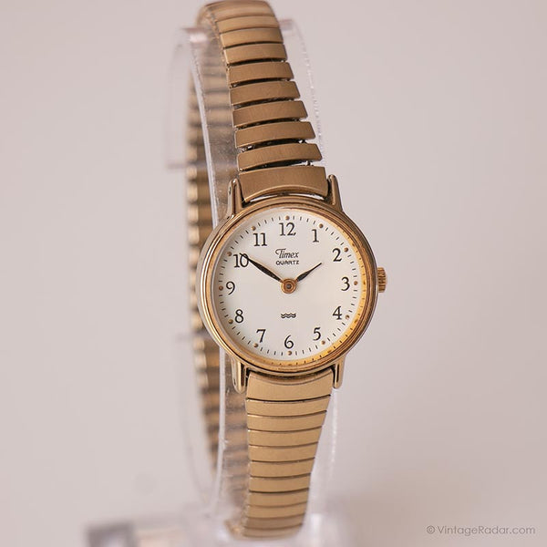 Vintage elegante Timex Cuarzo reloj | Damas análogo de dial redondo reloj