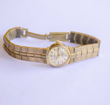 Dugena 17 Rubis Antichoc Women's montre | Montre-bracelet en or de luxe