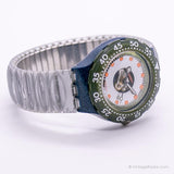 Vintage 1993 Swatch SDN107 Silver Trace Watch | Scheletro Swatch Scuba