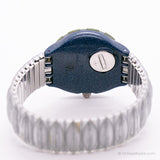 Vintage 1993 Swatch SDN107 Silberspur Uhr | Skelett Swatch Scuba