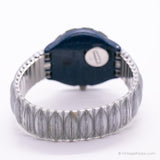 Vintage 1993 Swatch SDN107 Silver Trace reloj | Esqueleto Swatch Scuba