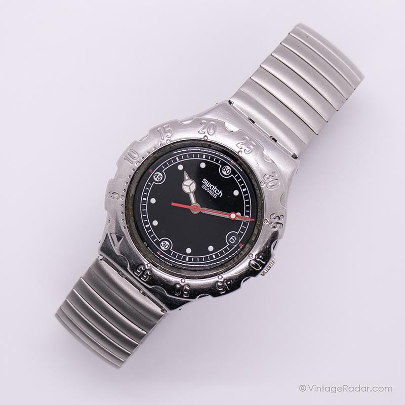 Aluminum Shell Rocking. Watch 1995 Swatch YDS401 LAVA ROCK Watch | RARE Vintage Irony Scuba Swatch ...