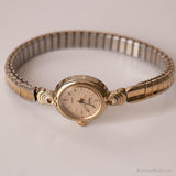Vintage Elegant Tiny Watch by Timex | Gold-tone Watch Gift for Her