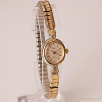 Vintage Gold-Tone Mini Uhr von Timex | Armband Armbanduhr für sie