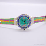 1991 Swatch SDK102 Medusa montre | Blue vintage des années 90 Swatch Scuba