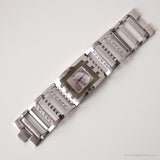 2006 Swatch Subt103g brazalete brillante reloj | Acero Swatch Cuadrado