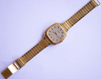 Ultra vintage mecánico reloj | Dial-dial-dial de oro reloj