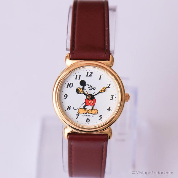 نادر Mickey Mouse ساعة الكوارتز الكلاسيكية من التسعينيات
