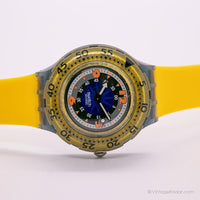 1994 Swatch SDM100 SDM101 Gondole noire montre | Vintage Swatch Scuba