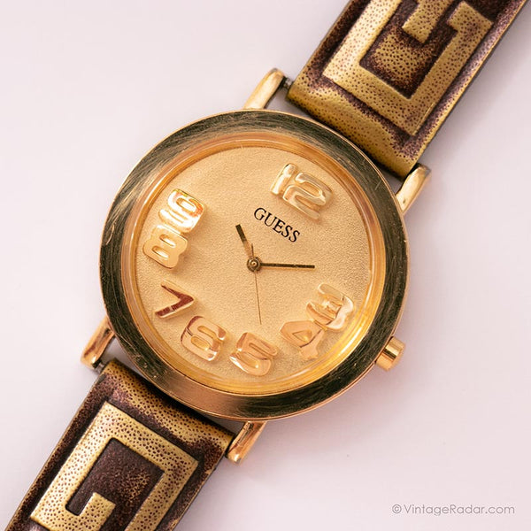 Vintage Gold-Tone Vermutung Uhr | Erschwinglicher Luxus Uhren