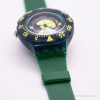 1992 Swatch Sdn102 divino reloj | Azul vintage Swatch Scuba