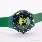 1992 Swatch Sdn102 divino reloj | Azul vintage Swatch Scuba