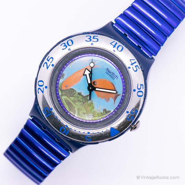 1994 Swatch SDN112 SDN113 Dekompression Uhr | Fisch Swatch Scuba