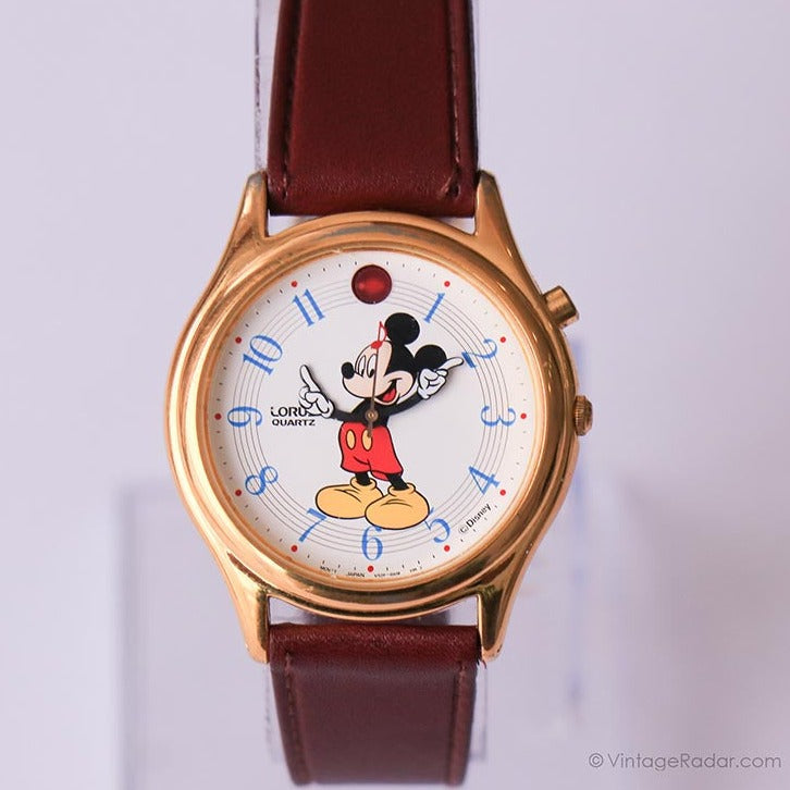 Lorus V52F 0A1B HR2 Mickey Mouse Musical Watch 1990s – Vintage Radar