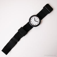 1986 Swatch BB001 Jet Black Watch | نادر بالأبيض والأسود Swatch البوب