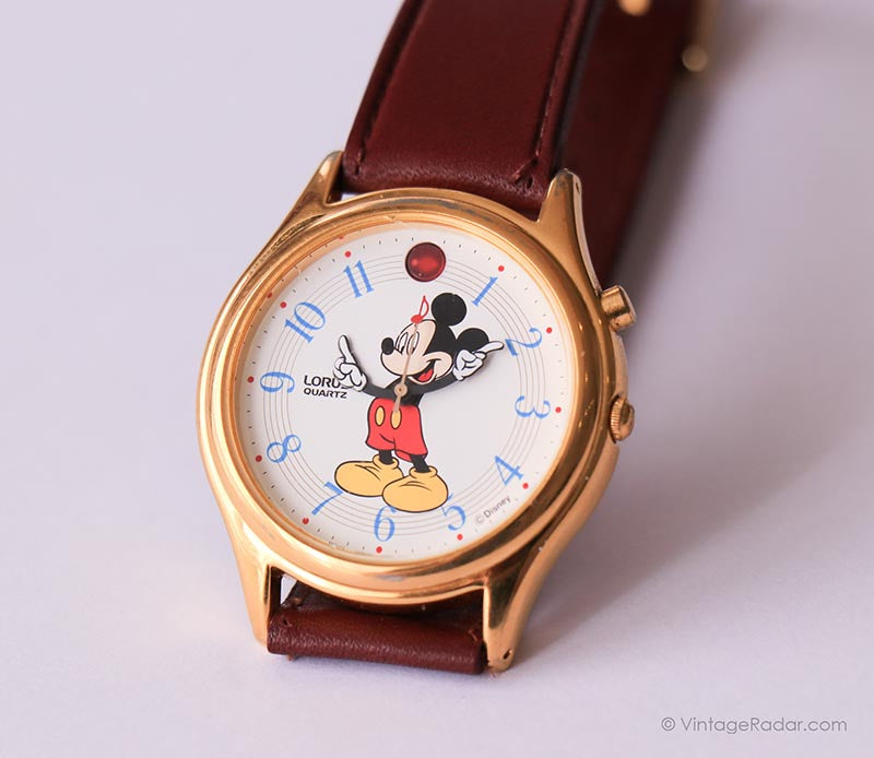 Lorus V52F 0A1B HR2 Mickey Mouse Musical Watch 1990s – Vintage Radar