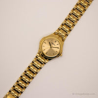 Orologio da tono d'oro vintage | Elegante orologio da polso degli anni '90