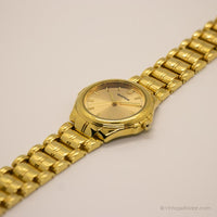 Tono de oro vintage reloj | Elegante reloj de pulsera de los 90