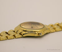 Vintage Gold-Ton Uhr | Elegante 90er -Jahre -Armbanduhr