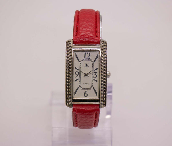 Taport - Orologio al quarzo con cinturino in pelle rossa Taport - Orologio al quarzo con cinturino in pelle rossa