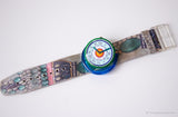 1991 Swatch PWG100 Perles de Folie Watch | ازرق و اخضر Swatch البوب