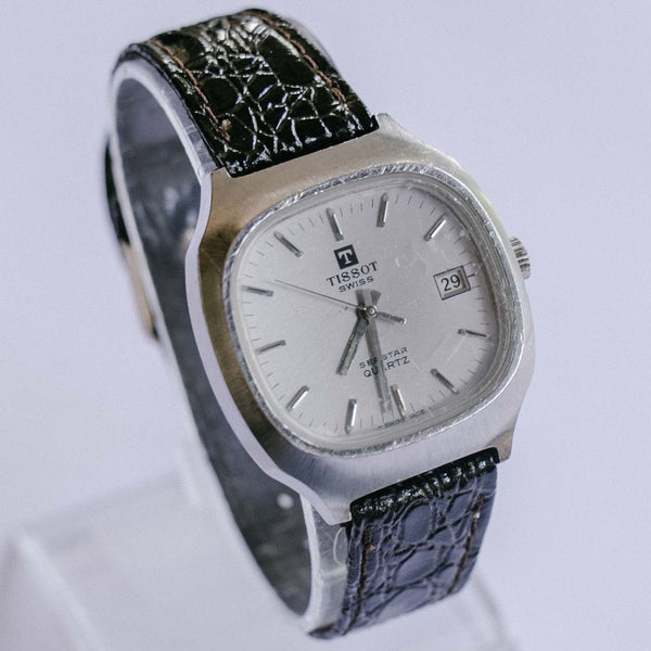 Tissot Seastar Vintage Swiss Quarz Uhr | Silbertoner Männer Armbanduhr