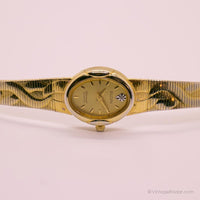Vintage Elgin Watch for Her | Gold-tone Ladies Wristwatch