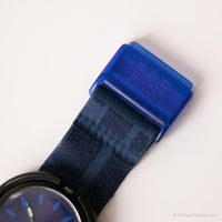 1992 Swatch PWB165 Sporting Club Watch | زرقاء خمر Swatch البوب