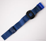 1992 Swatch PWB165 Sporting Club montre | Bleu vintage Swatch Populaire