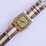 Ruhla Quartz à cadran carré montre | Vintage unisexe montre Fabriqué en ROD