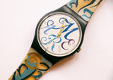 Algarve vintage des années 90 GN128 Suisse Swatch montre | 1993 Swatch montre Le recueil