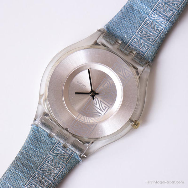 2000 Swatch SFK106 Sueño reloj | Esfera de tono plateado Swatch Skin