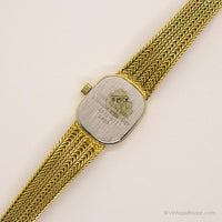 Antiguo Elgin A rayas reloj | Muñeco de pulsera de tono de oro para mujeres