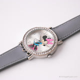 Vintage Elegant Disney Watch for Her | Silver-tone Minnie Mouse Wristwatch