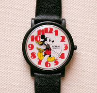 Ancien Lorus Mickey Mouse Quartz montre | Le walt Disney Compagnie