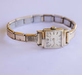 Ormo Incabloc Gold-tone Ladies Watch | Square Vintage Dress Watch