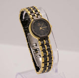 Schwarz -Gold -Playboy -Quarz Uhr | Luxus elegante Frauen Uhr