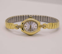 Gold-Tone CG Quarz Uhr für Frauen | Elegante Vintage -Armbanduhr