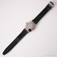 2000 Swatch SFK116 Pure Black reloj | Negro vintage Swatch Skin