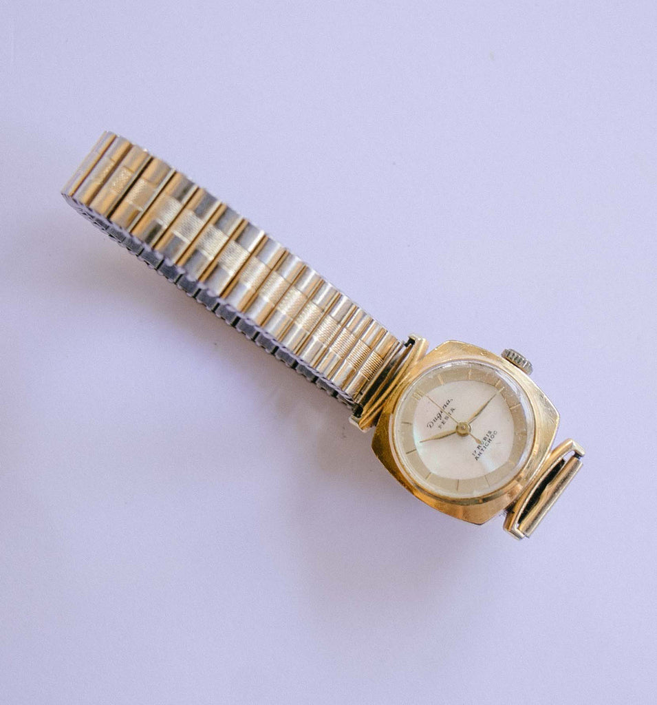 Dugena Festa 17 Rubis Mechanical Watch | 20 Mikron Gold-Plated Watch ...